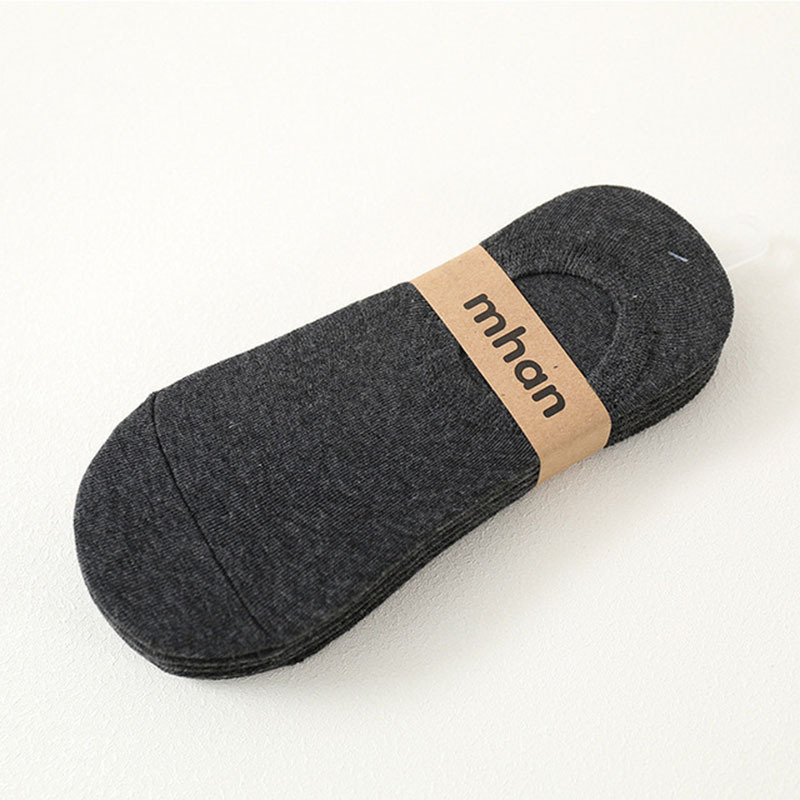 Lot Fashion Men's Boat Socks Summer Autumn Non-Slip Silicone Invisible Cotton Socks Men's Ankle Sock Slippers Meia