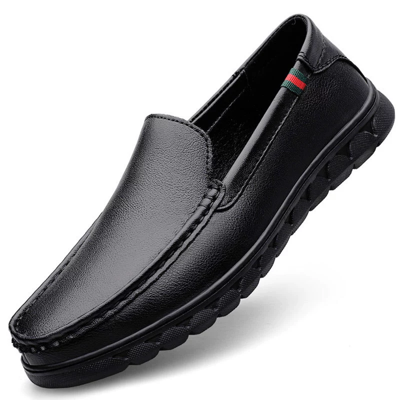 2025 весенняя обувь для пап среднего и пожилого возраста. Мужская деловая повседневная кожаная обувь. Мужская обувь среднего возраста. Повседневная обувь. Мужская обувь большого размера.