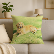 新款可爱卡通狗狗抱枕睡觉专用狗靠垫套大号卧室沙发方形靠背枕头