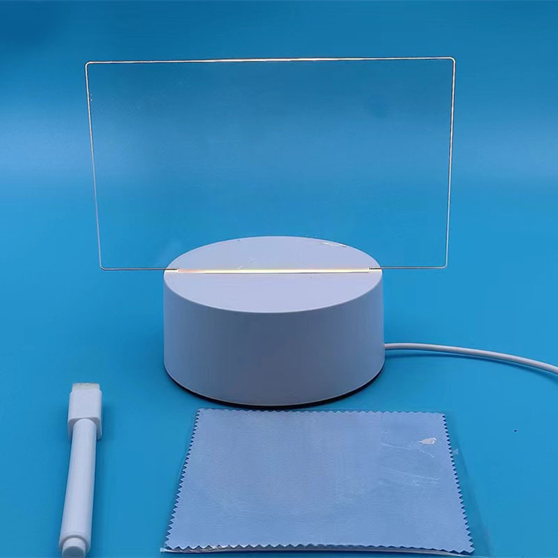 Especial transfronterizo para actividades festivas, mensajes escritos a mano de bricolaje, luces nocturnas en 3D, adornos acrílicos, regalos de ambiente junto a la cama