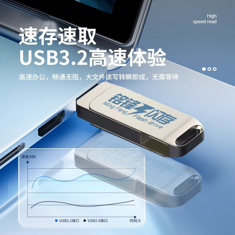 携帯電話パソコン両用usb盤卸売りカスタムロゴ大容量高速アンドロイド携帯電話TypeCデュアルインターフェイス優盤|undefined