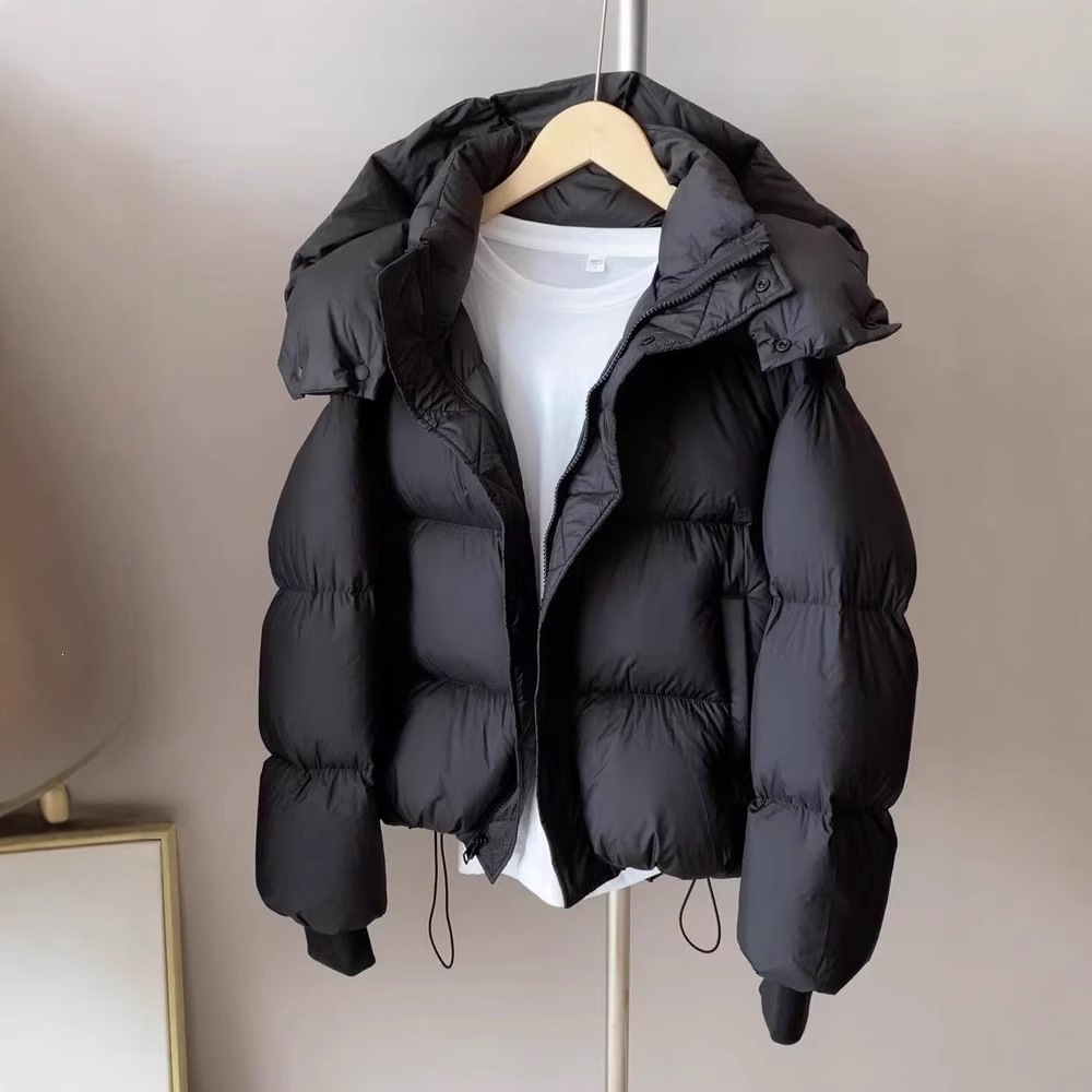 Comercio exterior transfronterizo invierno nuevo tipo de ropa de algodón de pluma de mujer engrosada moda coreana de diseño relajado sensación de ropa de pan casual
