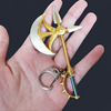 Seven major sin weapons keychain ax Litamaliolo Dagas magic sword weapon pendant loss disaster, short knife