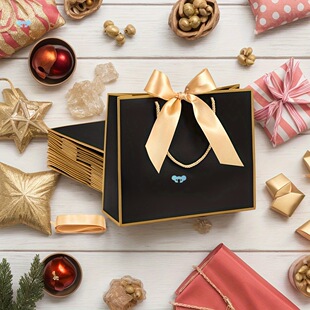 12/24 Pcs Thank You Gift Bags with Pull Handle 11.8X10X4 Cross-Border