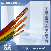 西京牌BV 50平方国标铜芯电缆 单芯多股绝缘硬电线