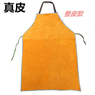 Welder apron cowhide electric welding labor protection leather wear-resistant high temperature heat insulation anti-scalding oil fire prevention flower