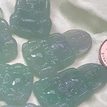 缅甸翡翠批发 阳绿观音翡翠吊坠宝饰品吊坠批发带证书