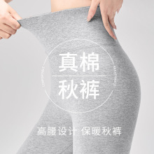 纯棉秋裤7a2025新款高腰保暖修身毛线裤女内外穿大码瑜伽打底衬裤