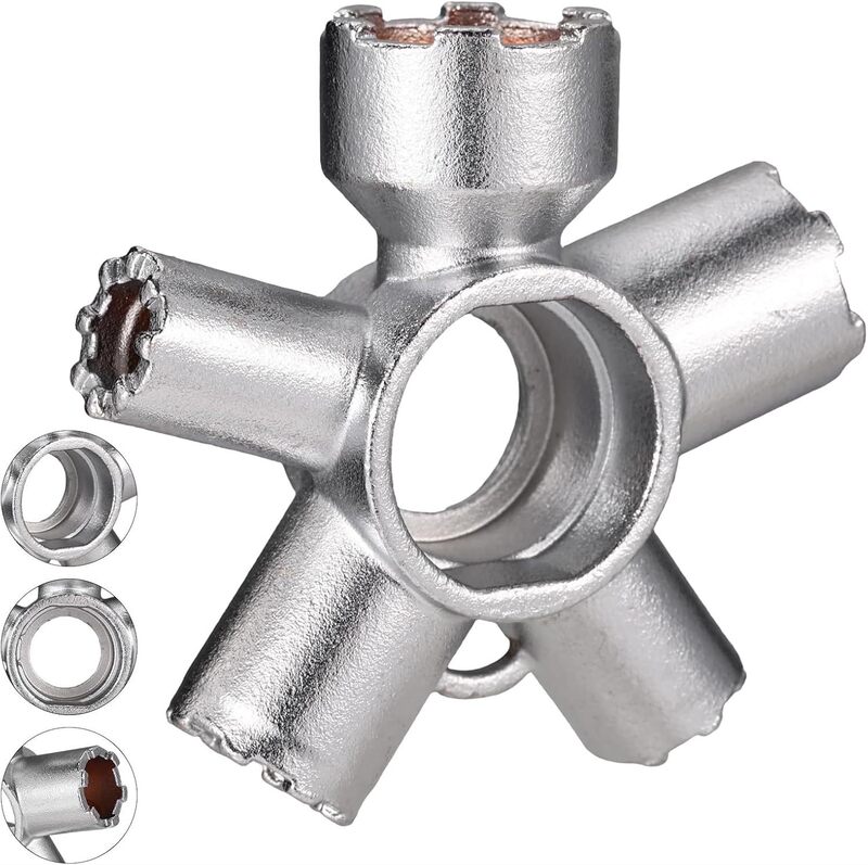 Metal 10-in-1 Faucet Aerator Repair Tool for Pipes, Universal for Rvs and Campers Metal 10-in-1 Faucet Aerator Repair Tool for Pipes, Universal for Rvs and Campers