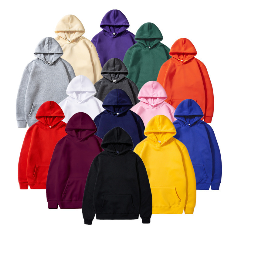 Unisex Hoodies Long Sleeve Pocket Simple Style Solid Color display picture 1