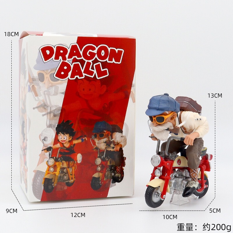 面白いバイク悟空亀仙人フィギュアトレンディなおもちゃ人形ブラインドボックス人形デスクトップ車の装飾品卸売|undefined