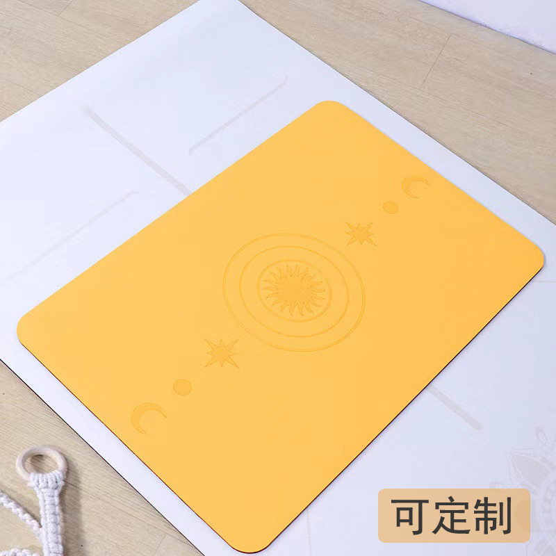 Small rubber yoga mat