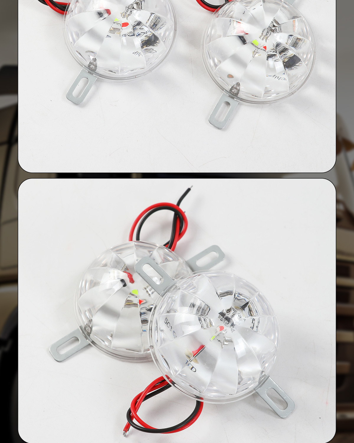 12V 24V araç kamyon LED şasi lambası ortam ışığı yedi renk patlamalı yer ışığı çiçek açılma ışığı motosiklet dekoratif lamba