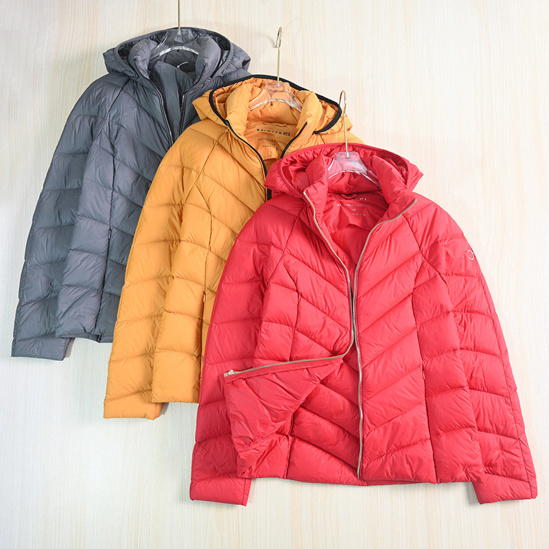 Siqi Women's Clothing Meimi Series 23 Autumn/Winter 90 Duck down Small Round Arm Label Quilted Detachable Hood Raglan Sleeve down Jacket