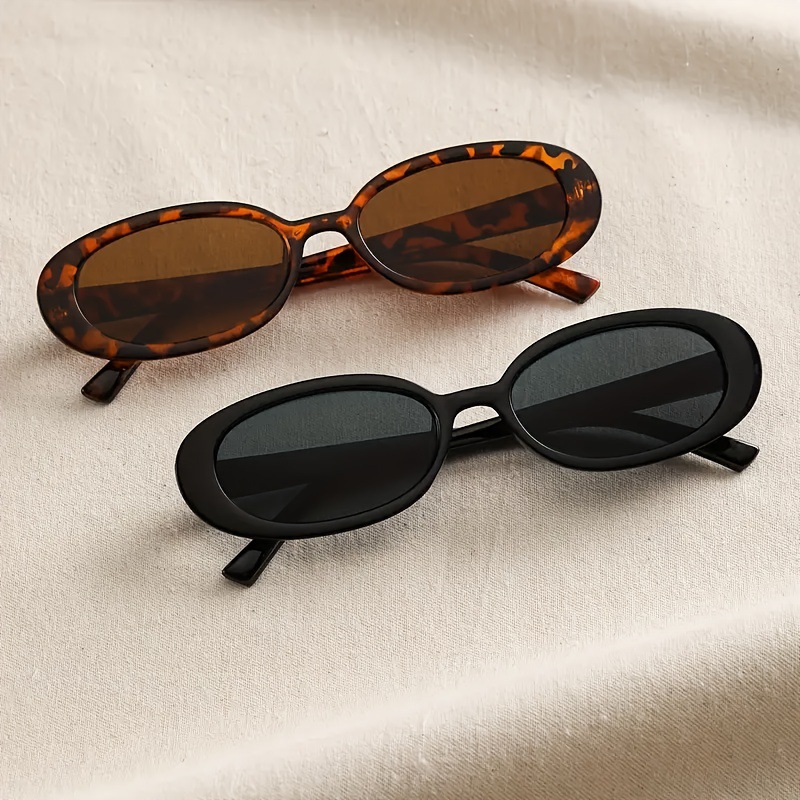 Europa y los Estados Unidos transfronterizos nuevas gafas personales de marco elíptico de tendencia callejera hip-hop gafas de sol para conducir gafas de sol