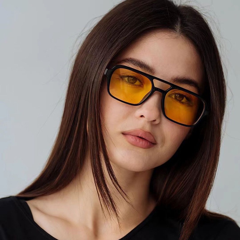 45g Weight Full Frame Glasses Structure Sunglasses Classification Ac, UV400 Protection Lens Material Square Glasses Style Daily Occasion Solid Color Pattern Unisex Gender Casual, Retro Style Casual Retro Solid Color Ac UV400 Protection Square Full Frame Men's Sunglasses 8