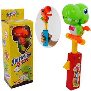 Игрушка-повторюшка с записью голоса динозавр-говорун сенсорная