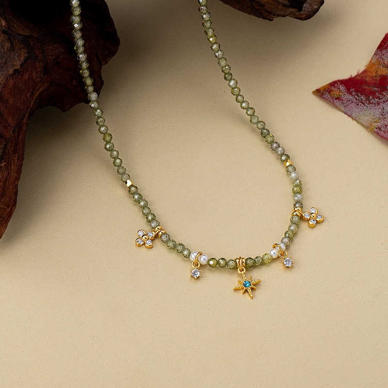 Collar minimalista a capas con cadenas delicadas para mujer_voghion.com