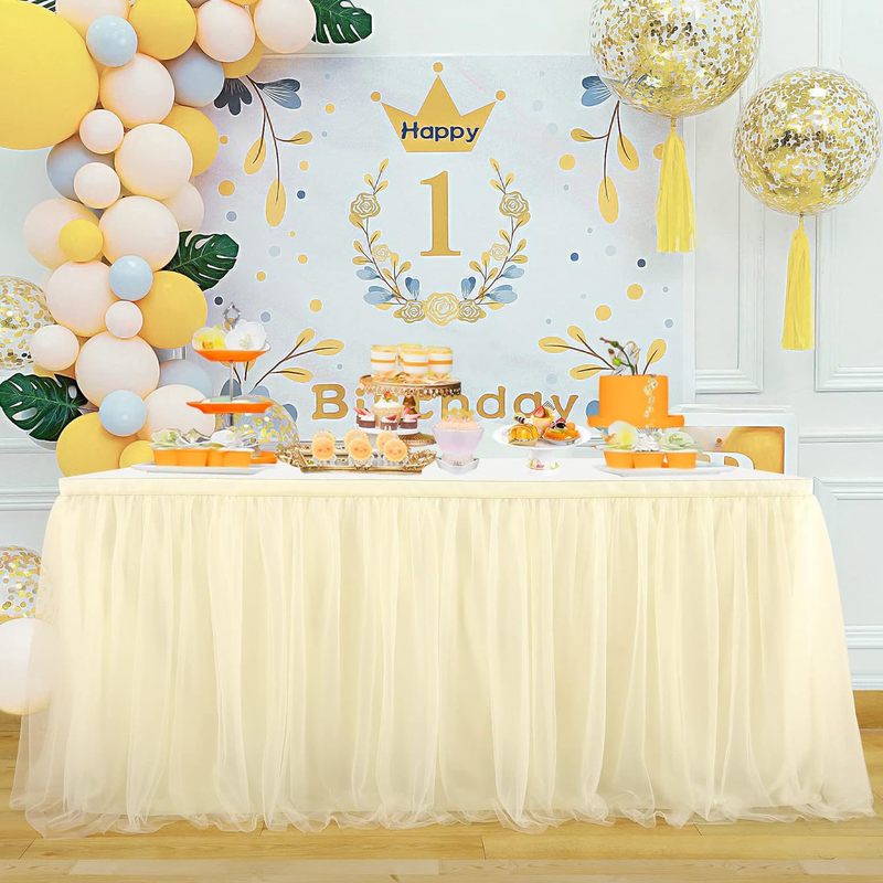 クロスボーダーテーブルスカートパーティー結婚式の装飾ホテル結婚式メッシュナイトマーケット屋台雰囲気テーブル会議テーブル|undefined