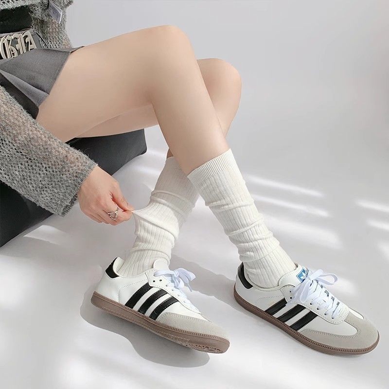 Calcetines de pierna para mujeres verano transpirable vertical delgada medias de medias de medias largas