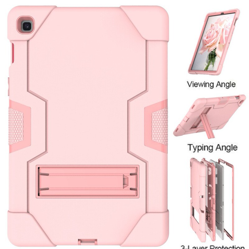 Applicable to Samsung Tab S5e T720 contrast color silicone PC drop-resistant shockproof tablet case T725 protective case back case