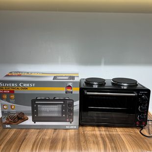 Foreign trade export English 38 liters electric oven with stove plate barbecue coffee European gauge 220V household large capacity