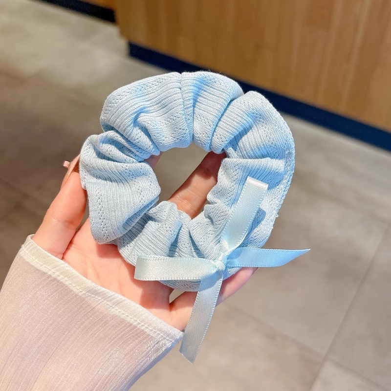 Anillo de cabello de intestino grande colección de anillo de cabello simple y fresco super inmortal flor triturada encaje adornos para el cabello popular cuerda de cabello al por mayor