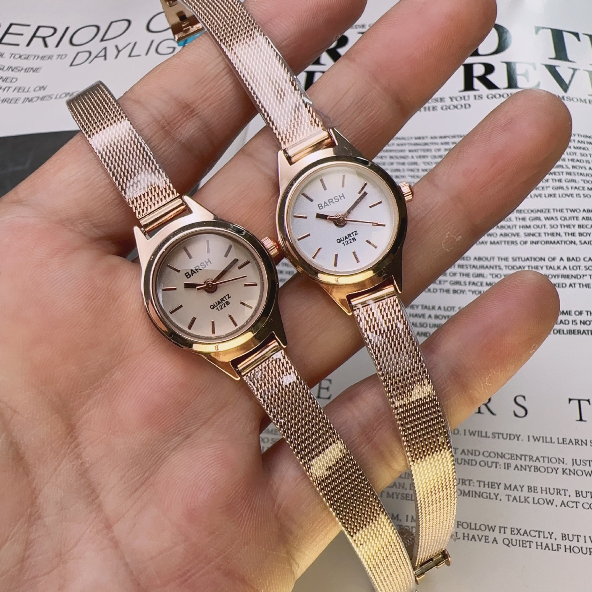 Casual Style Casual Solid Color Double Side Snaps Quartz Watch Women's Watches