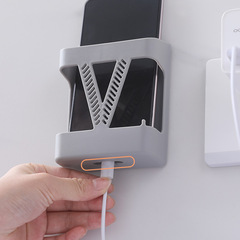 壁掛遙控器收納盒床頭放手機充電客廳電視空調掛牆上免打孔置物架