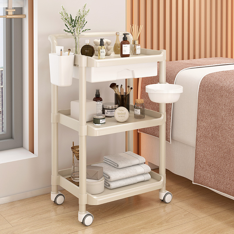 Cajón de tres capas de color camello + cubo + maceta nuevo modelo de plástico completo * 0x0cm * *