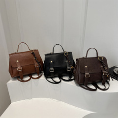 Pure Color Fashion Niche Design Women's 2025 New Trend Handbag Simple Stylish Single Shoulder Crossbody Bag