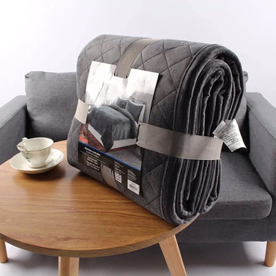 出口美国 绗缝夹棉床盖超柔短毛绒冬季夹棉床单薄褥子批发