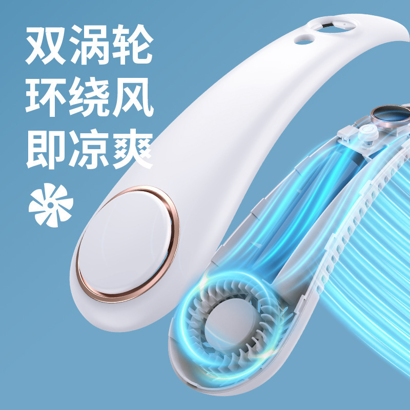 国境を越えた人気の5スピードデジタルディスプレイ充電吊り首ファンエアコン屋外高耐久ポータブル葉のないUSB怠惰な人|undefined