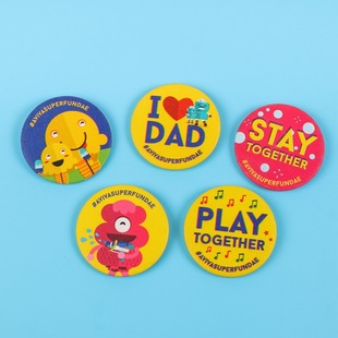 Creative Gifts Tinplate Badges Customized School Company Souvenirs Badges Cute Cartoon Badges Supply Wholesale