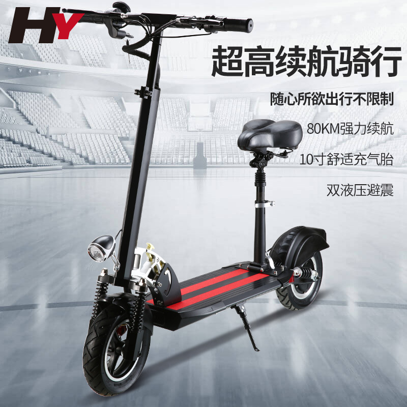 Factory direct 10 inch off-road tire battery car electric car lithium folding electric scooter