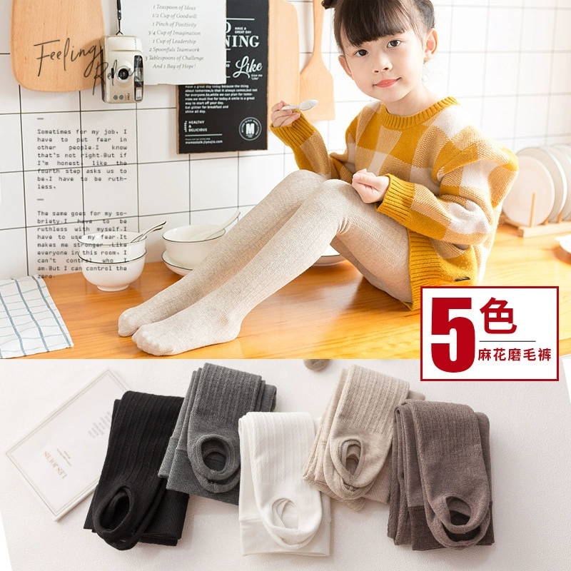 Теплые детские колготки, утепляющие л leggings, увеличенная толщина, опт