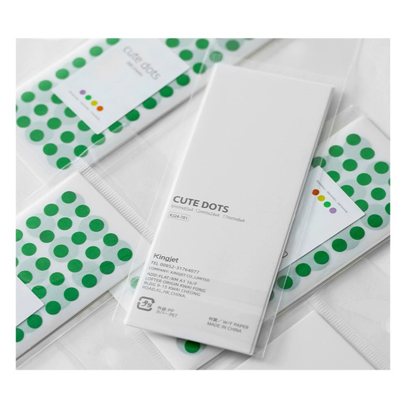 Kingjet может писать универсальный наклейка в горошек, наклейка, ручная запись, украшение карточек, файл заметки, маркировка t