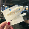 Cute Japanese hairgrip, hair accessory from pearl, hairpins, bangs, simple and elegant design, Korean style