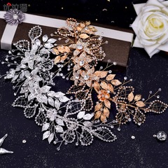 Ulapan Foreign Trade European and American Bridal Headwear Golden Hairband Hairstylist Updo Styling Accessories Hair Ornament HP282