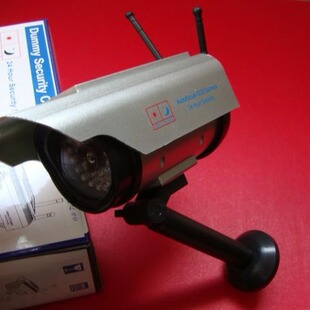 Fake surveillance camera high simulation camera LED with light monitor solar outdoor use 2400