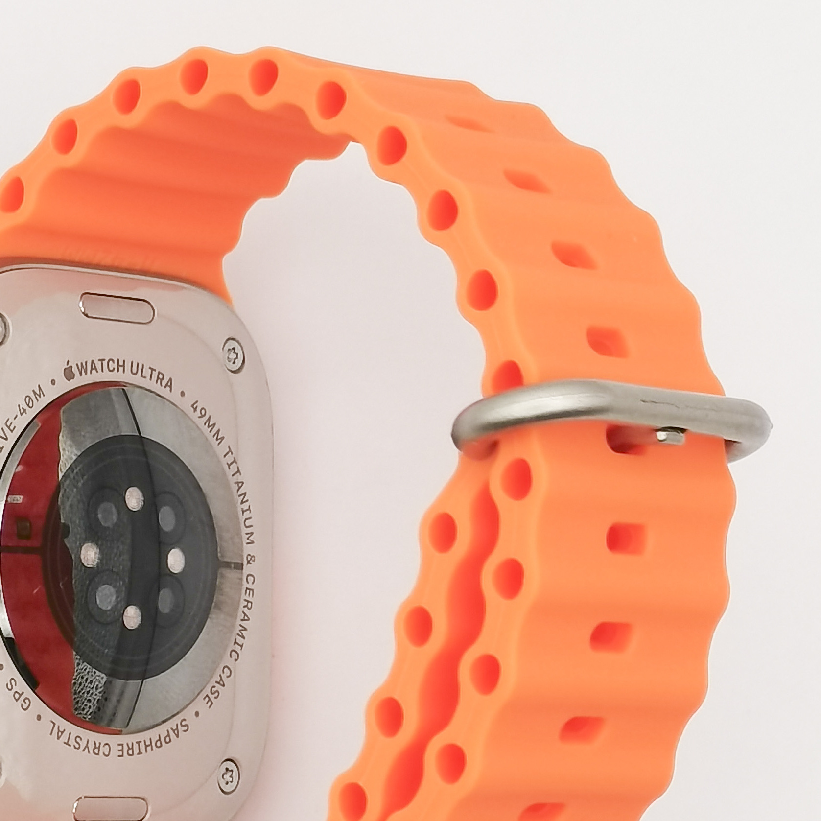 Adecuado para Apple reloj ultra 8 generación Correa Marina nuevo 49mm correa de reloj de silicona doble anillo