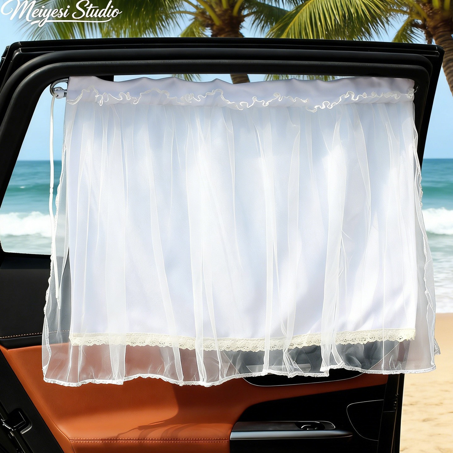 Cortina solar para ventana de automóvil cortina solar para automóvil cortina solar para bebé dormir cortina de privacidad delantera y trasera tipo ventura