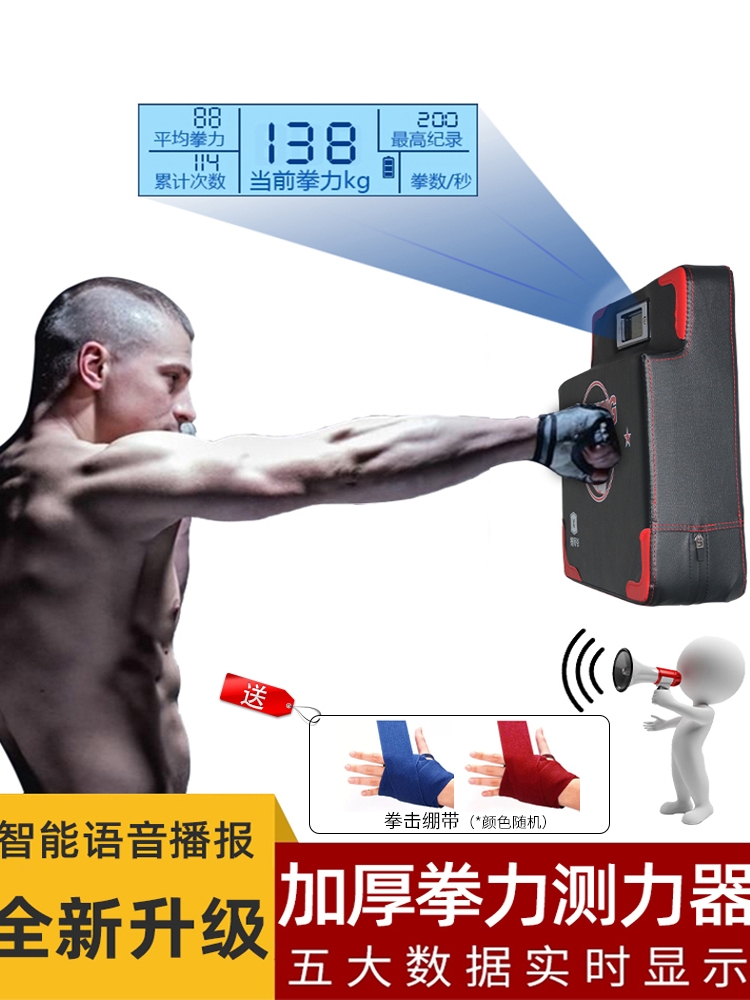 Boxing Strength Test Machine Boxing Strength Wall Target Game Punch Strength Training Boxing Target Counting Display Strength Meter