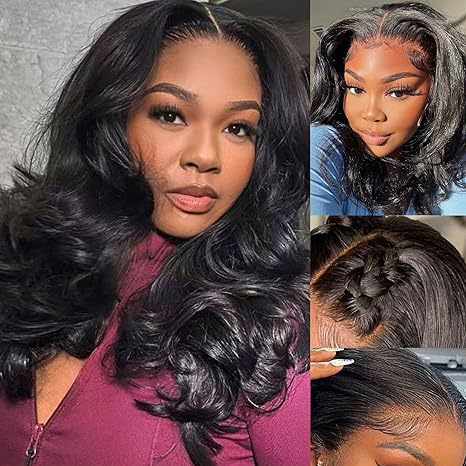 Amazon Front Lace Short Curly Wig for Women 4*4 Big Wave European and American Sexy Lace Headgear Manufacturer Ready Stock