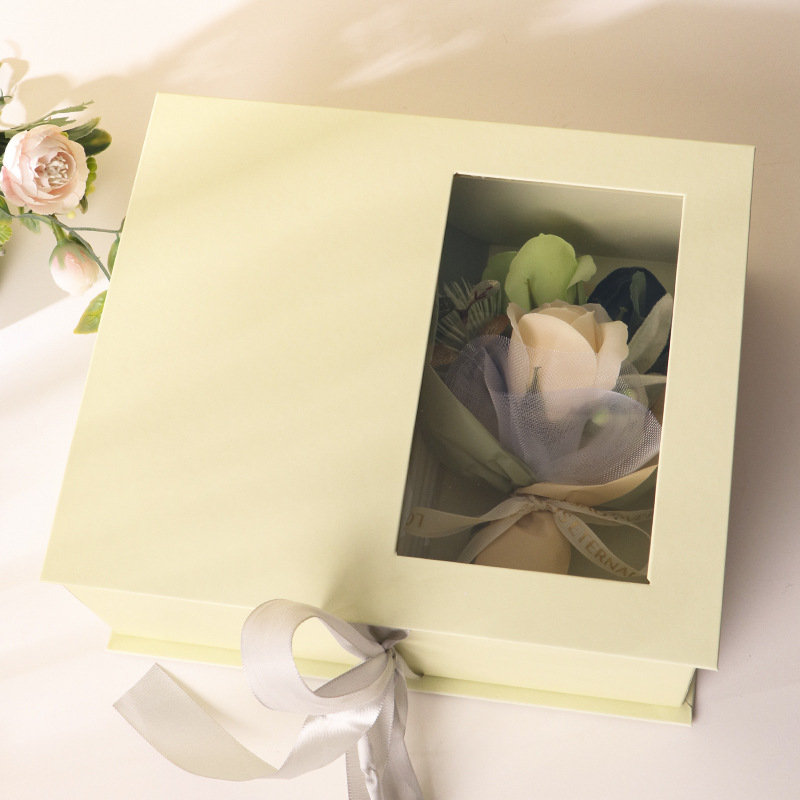 Creative and practical aromatherapy floral soap flower gift box set birthday gift box gift box companion gift box