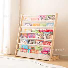 木制儿童书架儿童书籍架桌面摆台是婴儿书架木制儿童书架厂家直供