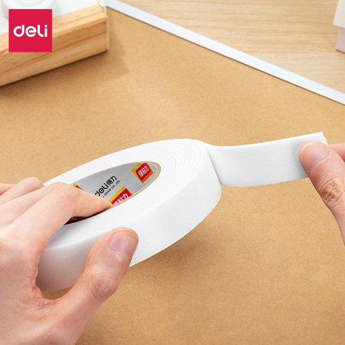 Deli foam double-sided tape 1.2cm foam sponge tape 1.8cm double-sided tape 36mm double-sided tape wholesale
