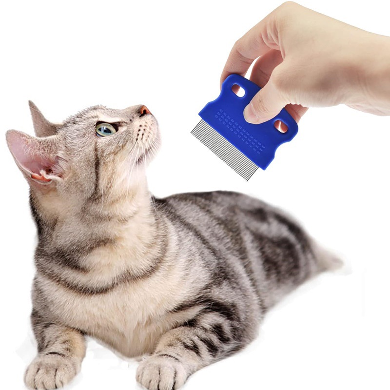 러파이 반려동물 촘촘한 벼룩빗 고양이 강아지 이 제거 죽은털 관리 미니