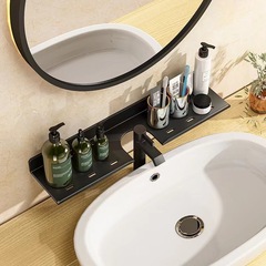 Bathroom shelf, toilet space, aluminum mirror front sink, washbasin, bathroom sink wall-mounted without drilling bathroom rack