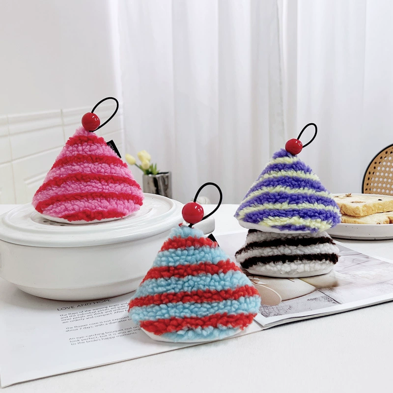 Оригинальная цветная полосатая плюшевая кухня с защитой от ожогов Крышка для микроволновой печи Теплоизоляционные перчатки Крышка горшка Зажим для горшка Крышка горшка